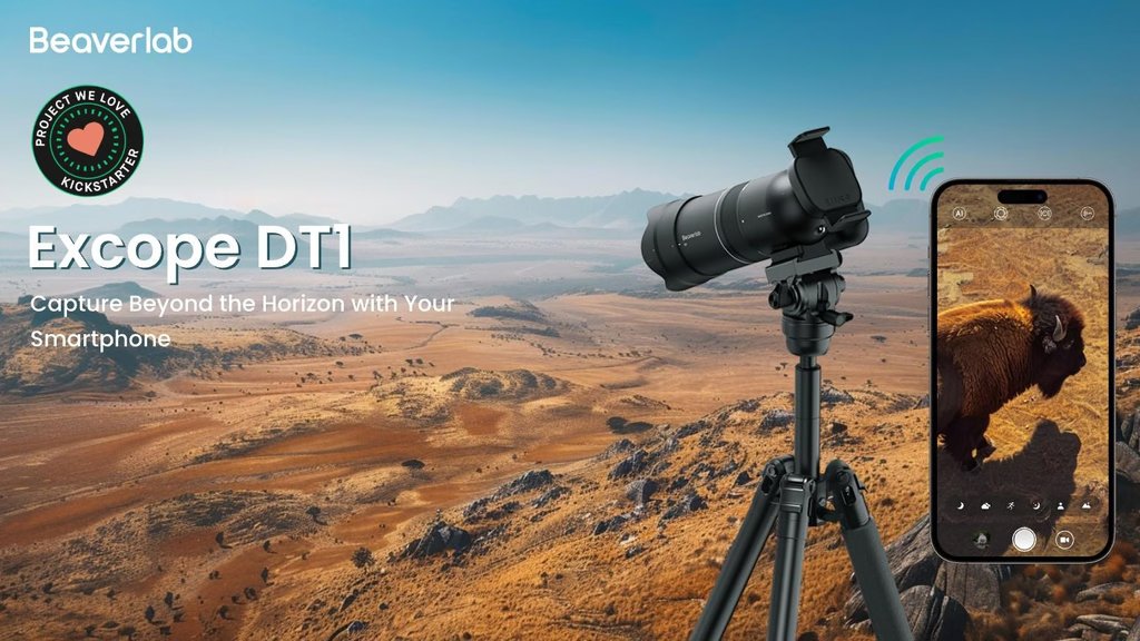 3. Kickstarter - Excope DT1 The World's Lightest Super Telephoto Camera