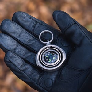 Otacle S2 Ti- Fidgetable, Self-Leveling Titanium EDC Compass-1