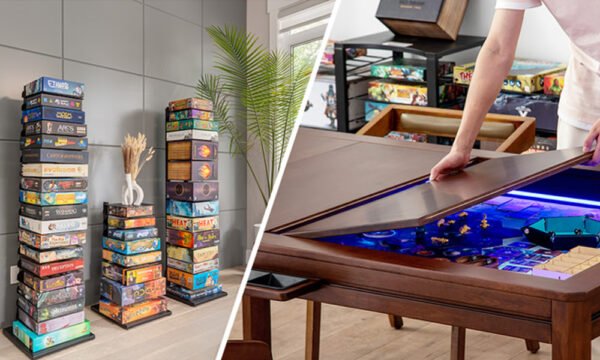 Kingswood $749 Wood Game Table + GamePillar Storage Towers