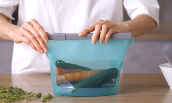 DeliOne Duo Lock Pro - Sustainable Silicone Food Bag