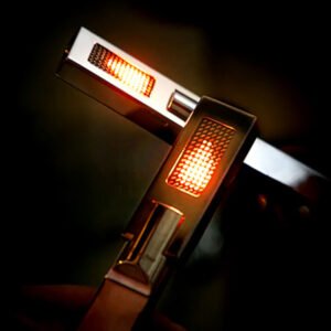 Armor-Clad Flame - A Cyberpunk Digital Candle You Can Blow Out